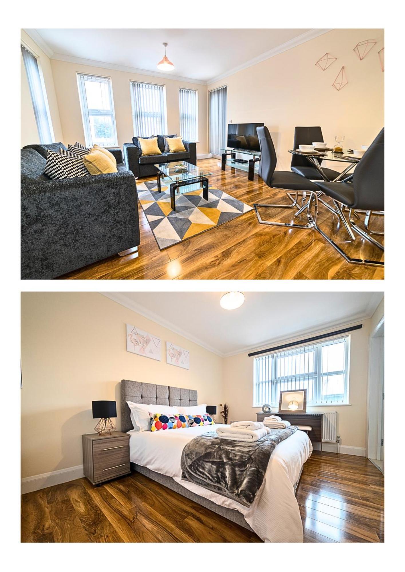 Heathrow Rare Find 2 Bedroom Plus 2 Bathroom Flat - Sleeps 6- Free Parking- Close To Heathrow Terminals-Quiet Development Stanwell Esterno foto