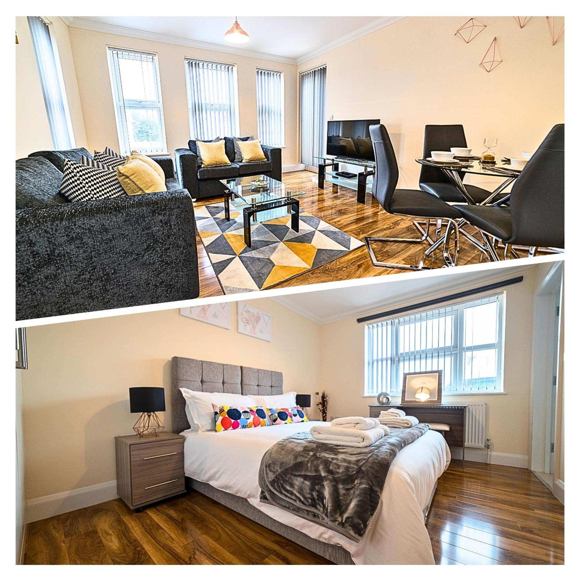 Heathrow Rare Find 2 Bedroom Plus 2 Bathroom Flat - Sleeps 6- Free Parking- Close To Heathrow Terminals-Quiet Development Stanwell Esterno foto